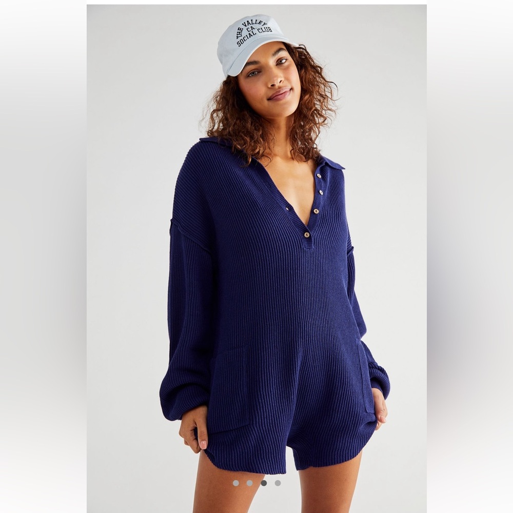 Free People Picnic Sweater Romper | Ink